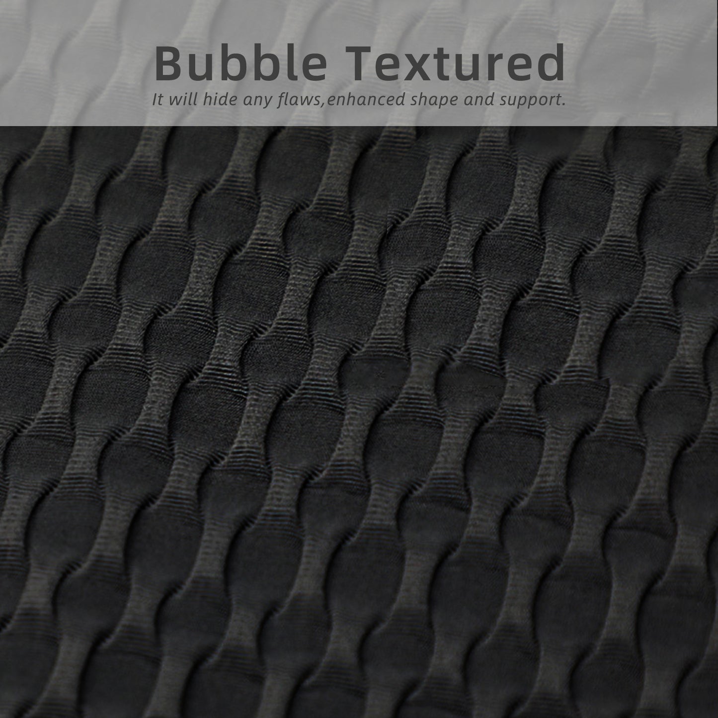 High Waist Bubble Textured Leggings
